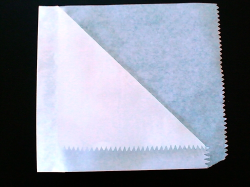 2000 Snacktaschen, 16x16cm, Kraftpapier, weiß